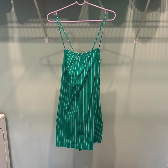 Green Striped Dress - Picture 2 of 6